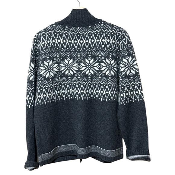 Obermeyer Gray and White Cardigan Sweater - Picture 3 of 3